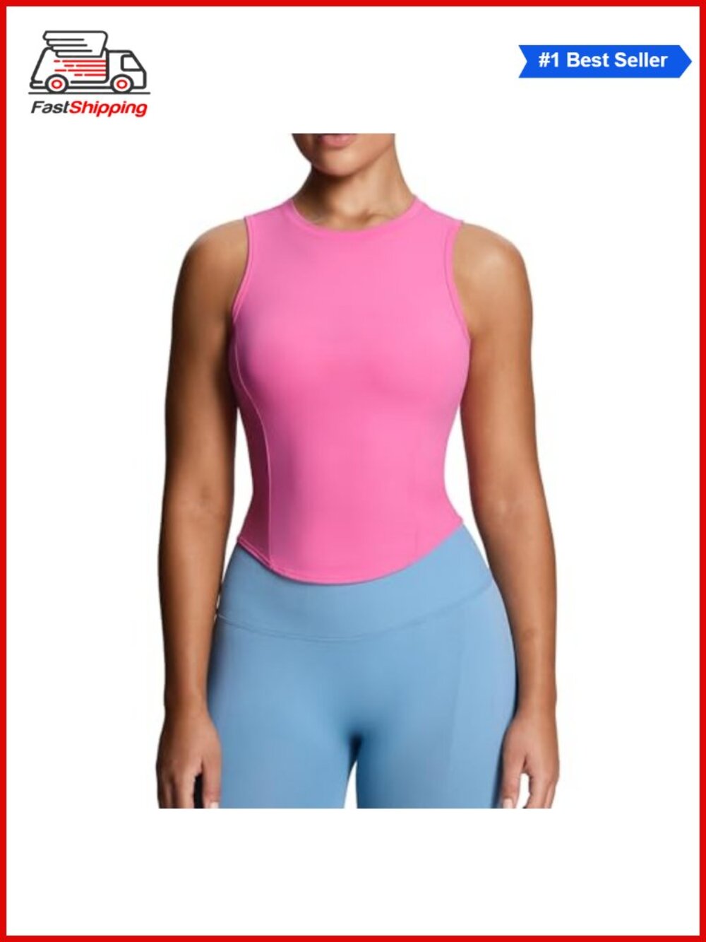 Sleeveless Geo Tank Top Crop Unpadded Nylon Spandex Yoga Gym Workout Activewear
